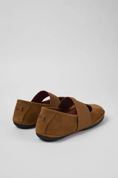 Right Brown Ballerinas for Women - Autumn / Winter collection - Image 2