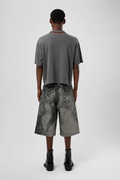 Denim shorts AU00007-003 Apparel Women. Official Online Store USA - Image 4