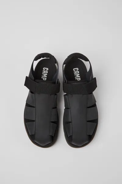 oruga Black Sandals for Men - Autumn / Winter collection - Image 3