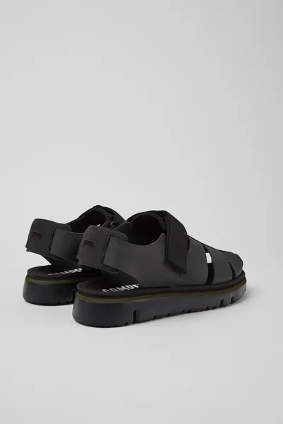 oruga Black Sandals for Men - Autumn / Winter collection - Image 2