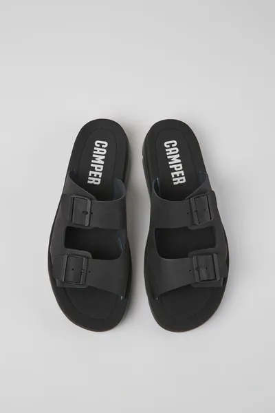 oruga Black Sandals for Men - Autumn / Winter collection - Image 3