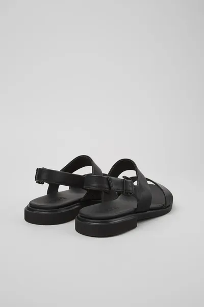 Eda Black Sandals for Women - Autumn / Winter collection - Image 2