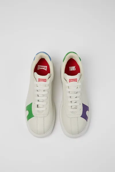 Twins White Sneakers for Women - Autumn / Winter collection - Image 3
