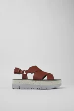 oruga Red Sandals for Women - Autumn / Winter collection