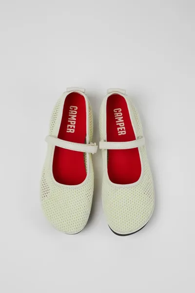 Right White Ballerinas for Women - Autumn / Winter collection - Image 3