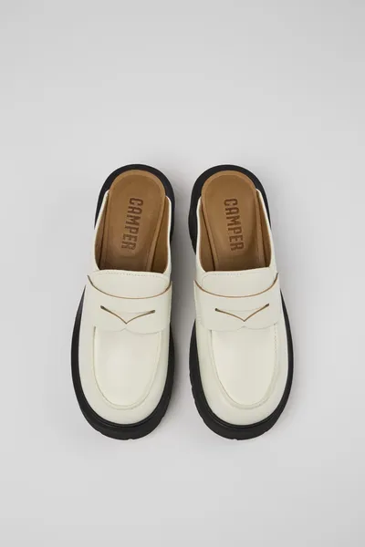 Milah White Clogs for Women - Autumn / Winter collection - Image 3