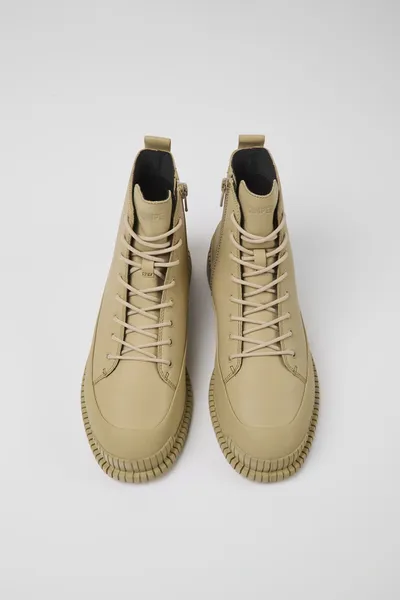 Pix Beige Ankle Boots for Women - Autumn / Winter collection - Image 3