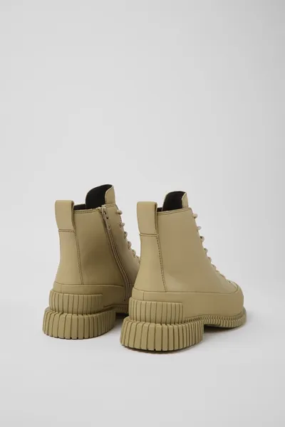 Pix Beige Ankle Boots for Women - Autumn / Winter collection - Image 2