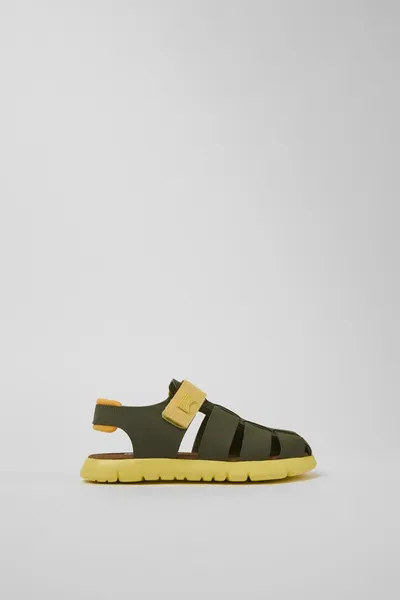 oruga Green Sandals for Kids - Autumn / Winter collection